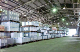 大日本塗料株式会社の物流子会社として大阪府南河内郡美原町（現　大阪府堺市美原区）にニットサービス株式会社創業